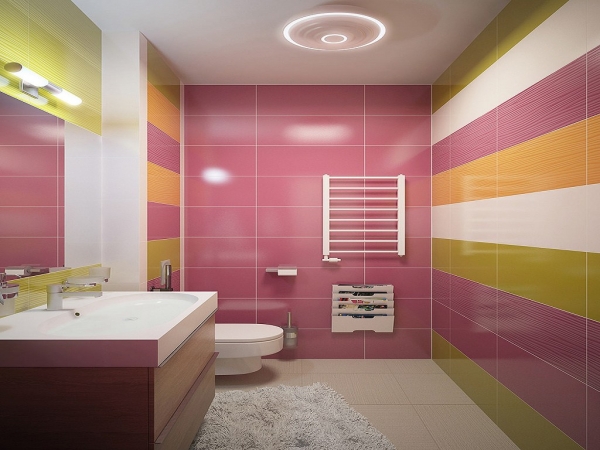 Красивый дизайн интерьера ванной комнаты в квартире
